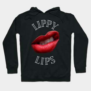 Lippy Lips Fun Lips Slogan Hoodie